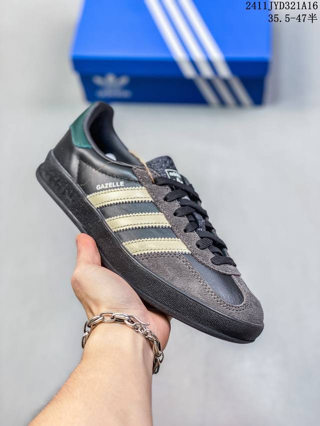 Adidas阿迪达斯originals Gazelle Indoor舒适百搭男女款低帮板鞋 尺码：35.5-47.5 编码：11Jyd321A16