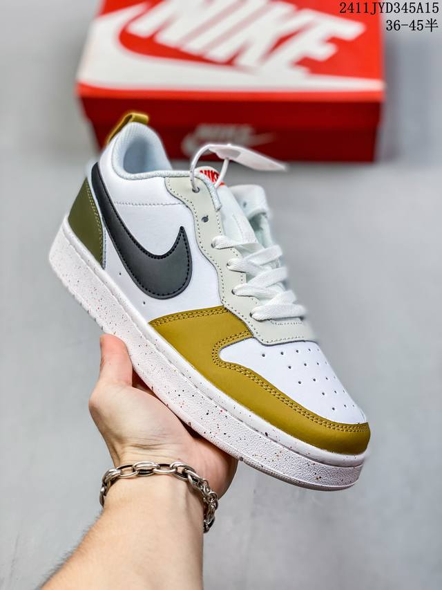 Nike Court Vision Low 百搭单品 受1980年代中期趋势的启发，Nikecourt Vision Low是一款融合了复古篮球风格的混合运动鞋