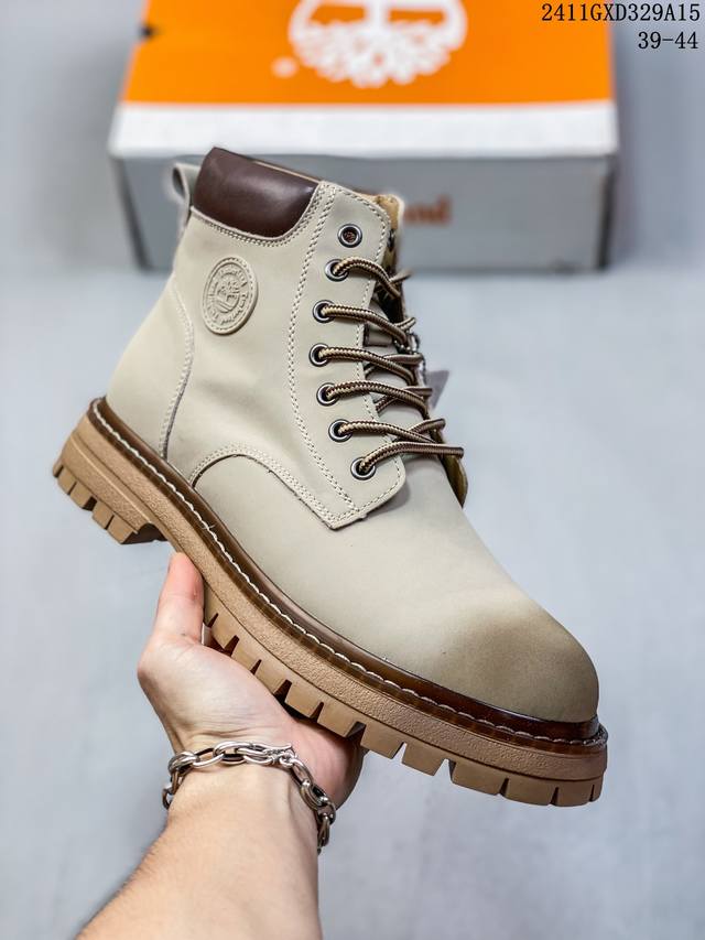 Timberland添柏岚 天伯伦户外高帮休闲大黄靴系列 #广东大厂品质 原盒原包装 #24Ss新款 时尚潮流搭配 面料采用意大利顶级磨砂细纹牛皮 搭配防臭防腐