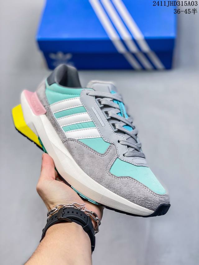 阿迪达斯adidas Originals Treziod Pt H03714 未来系列 减震防滑耐磨低帮跑步鞋 采用全新设计灵感，未来感十足。鞋头出色设计，塑就