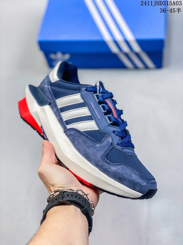 阿迪达斯adidas Originals Treziod Pt H03714 未来系列 减震防滑耐磨低帮跑步鞋 采用全新设计灵感，未来感十足。鞋头出色设计，塑就