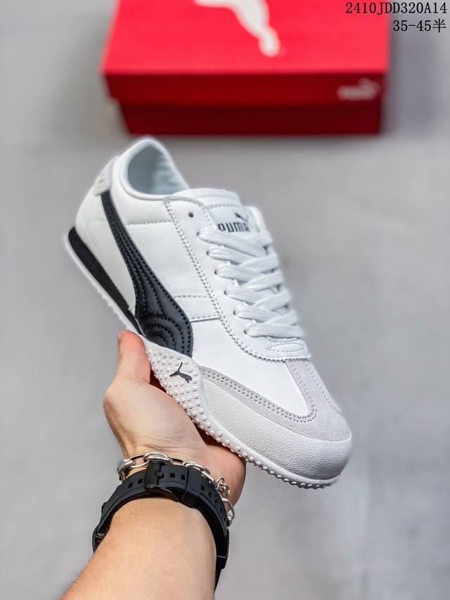 Puma Bella Ut Leather 彪马复古休闲跑步鞋 牛皮材质 真标带半码 尺码：35～45 带半码 编号：10Jdd320A14