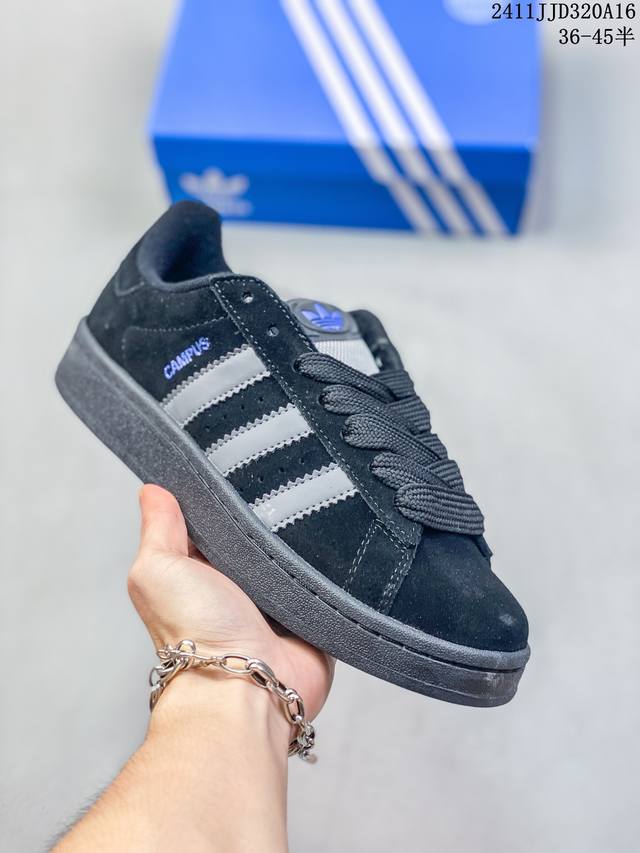 公司级阿迪达斯adidas Originals Campus 00S系列 面包风经典复古低帮百搭休闲运动板鞋 货号:Lj5 尺码:36 36.5 37 38 3