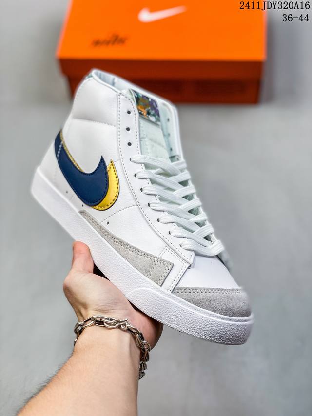 加绒耐克nike Blazer Mid ‘1977 Vintage We经典开拓者高帮百搭休闲运动板鞋 官方货号：Cj9693 尺码：36 36.5 37.5