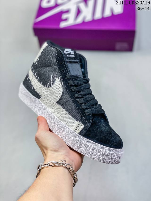 加绒耐克nike Blazer Mid ‘1977 Vintage We经典开拓者高帮百搭休闲运动板鞋 官方货号：Cj9693 尺码：36 36.5 37.5