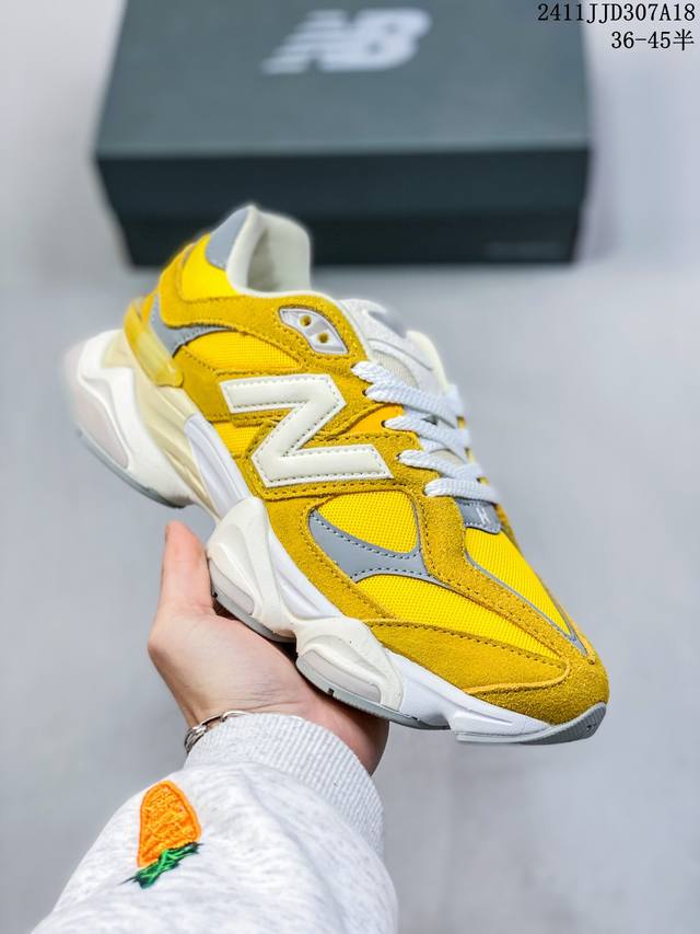 New Balance 公司级版本 Nb9060 联名款 复古休闲运动慢跑鞋 鞋款灵感源自设计师本人对夏日的怀日回忆。鞋面大身由空间双格及磨砂鞋面拼接而生，配以