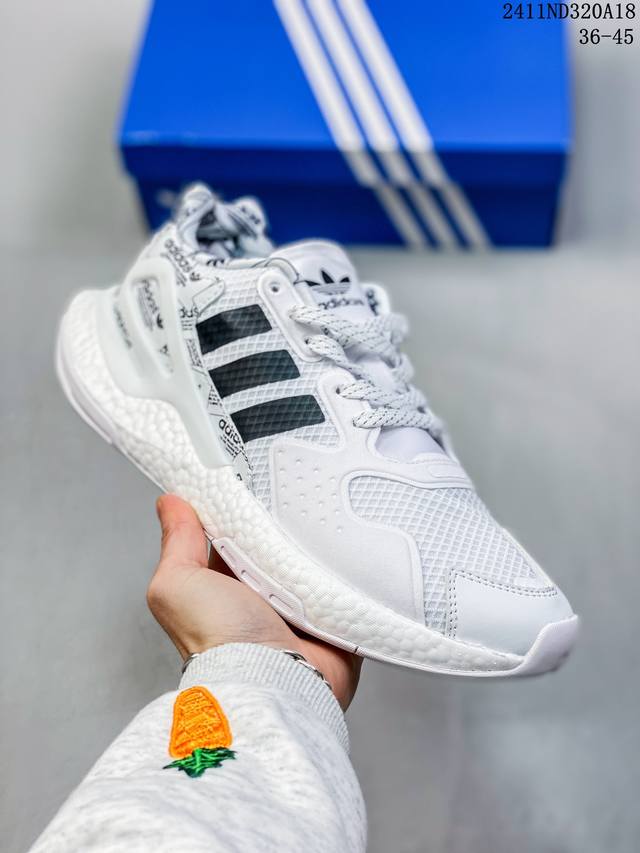 福利特价 特价 阿迪 Adidas Day Jogger 夜行者二代 爆米花 复古缓震跑鞋男女运动鞋 低帮经典运动鞋慢跑者系列高弹复古休闲运动跑鞋，这款adid