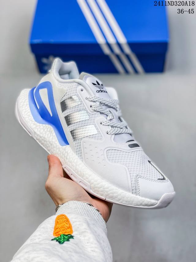 福利特价 特价 阿迪 Adidas Day Jogger 夜行者二代 爆米花 复古缓震跑鞋男女运动鞋 低帮经典运动鞋慢跑者系列高弹复古休闲运动跑鞋，这款adid