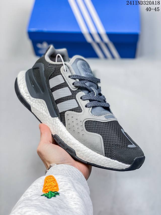 福利特价 特价 阿迪 Adidas Day Jogger 夜行者二代 爆米花 复古缓震跑鞋男女运动鞋 低帮经典运动鞋慢跑者系列高弹复古休闲运动跑鞋，这款adid