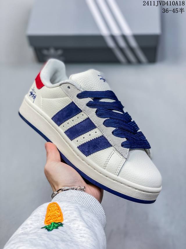 公司级阿迪达斯adidas Originals Campus 00S系列 面包风经典复古低帮百搭休闲运动板鞋 货号:Lj5102 尺码:36 36.5 37 3