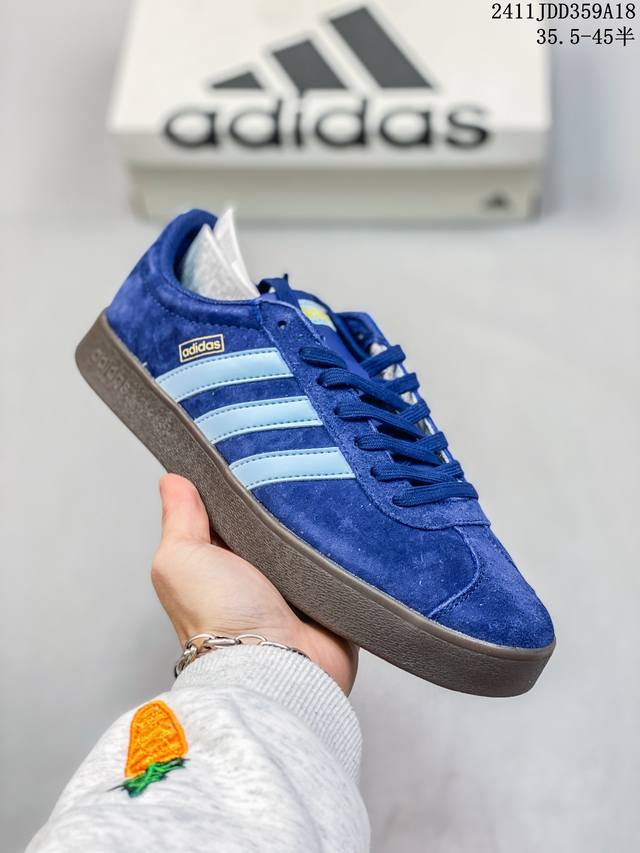 阿迪达斯 Adidas Vl Court Classic Shoes 运动休闲板鞋德训鞋 T头鞋 这款adidas经典运动鞋，以经典造型塑就百搭风格。灵感源自a