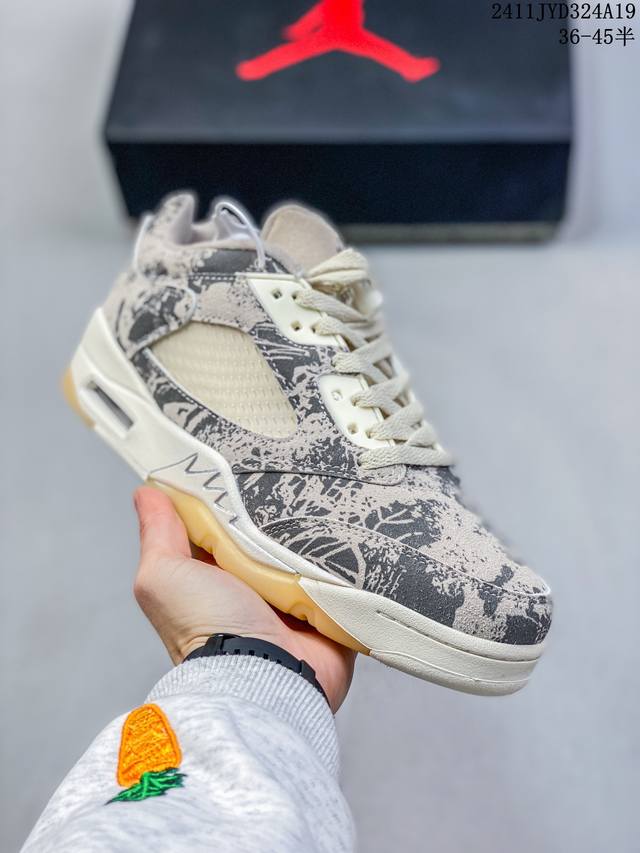 公司级nike Air Jordan 5 Retro Low 迈克尔 乔丹aj5代低帮复古休闲运动文化篮球鞋 货号:Da8016- 尺码:36 36.5 37.