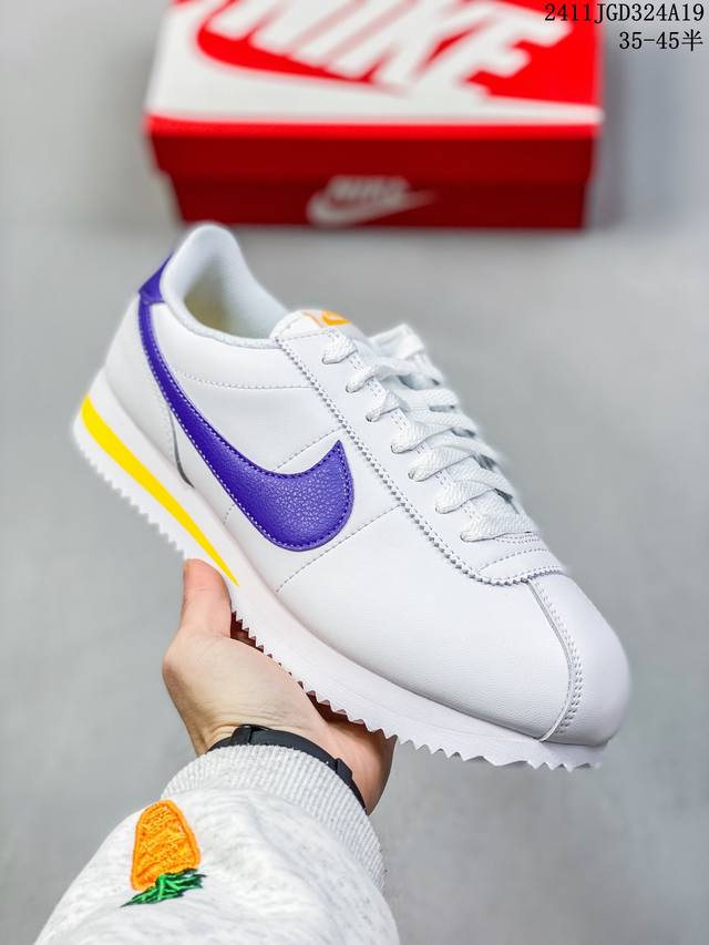 公司级nike Classic Cortez 耐克经典轻便舒适男子阿甘鞋休闲跑步鞋运动鞋 纯粹而执着的精神 使得cortez种在了一代人的心里 无论是否喜欢它复