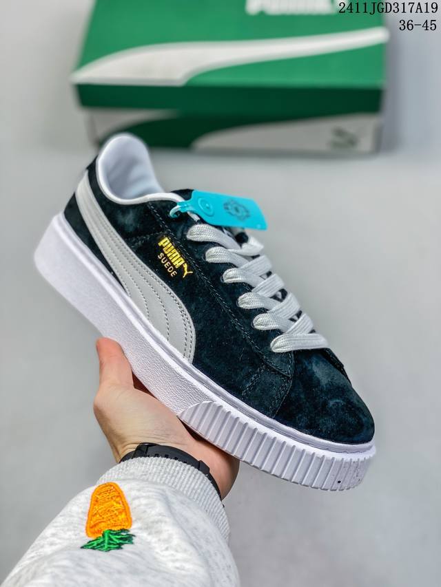 公司级puma Suede Xl复古单品 彪马 防滑耐磨低帮德训板鞋 货号:396057 01 尺码:36 37 37.5 38 38.5 39 40 40.5