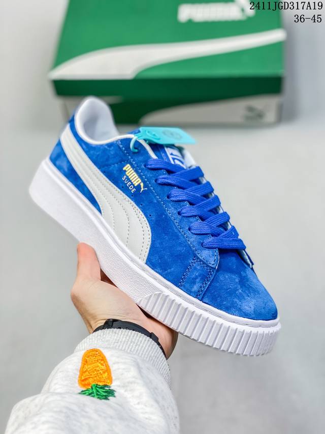 公司级puma Suede Xl复古单品 彪马 防滑耐磨低帮德训板鞋 货号:396057 01 尺码:36 37 37.5 38 38.5 39 40 40.5