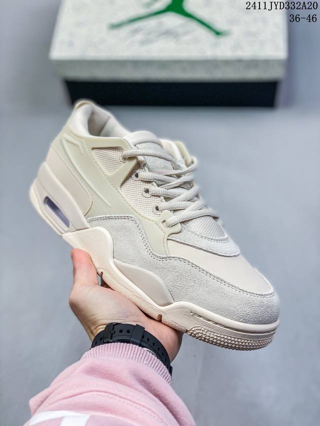 Air Jordan 4 Aj4皮革网布防滑耐磨低帮篮球鞋男女款米色fq7940-200 尺码：36-46 编码：11Jyd332A20