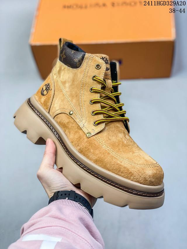 Lv X Timberland Lv联名添柏岚大黄靴 内里加绒保暖锁热 今年冬季防寒必备 顶奢流量品牌与时代经典的结合之作 #代购专供品质 高弹modern 外