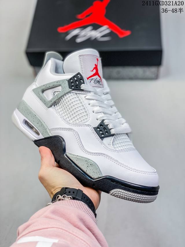 头层公司级带半码 耐克 Nike Air Jordan 4 Retro Og迈克尔 乔丹aj4代乔4 中帮复古休闲运动文化篮球鞋。秉承轻量化的速度型篮球鞋设计思