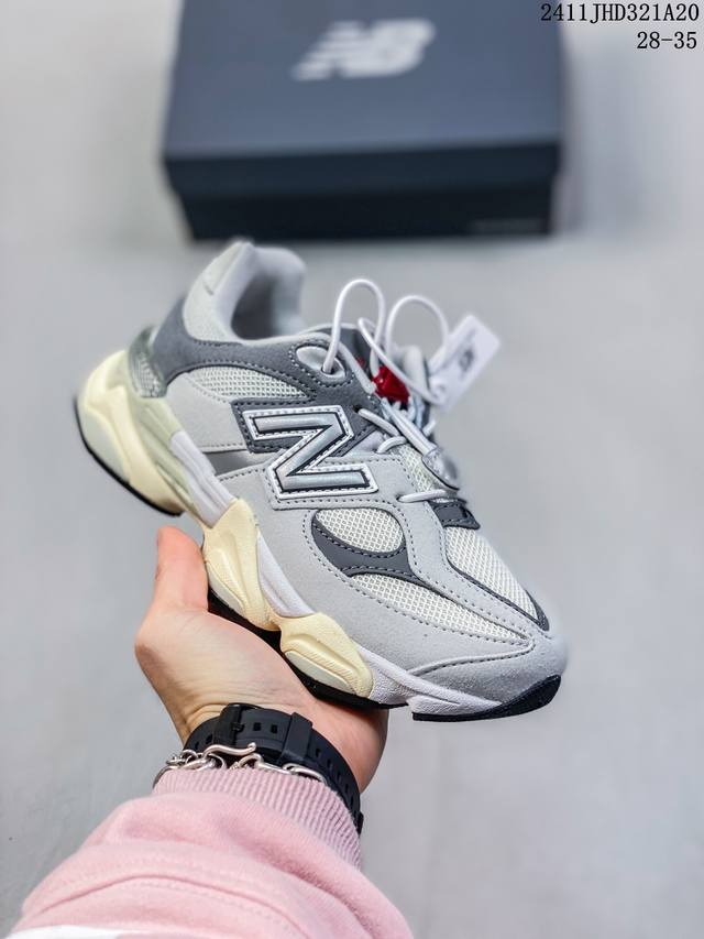 New Balance童装9060 Rain Cloud 运动鞋farfetch 尺码：28-35 编码：11Jhd321A20