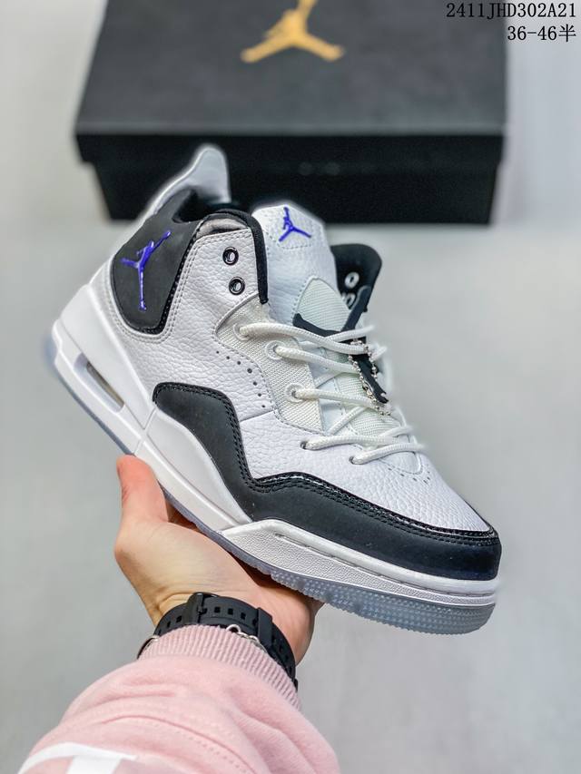 真标耐克nike Air Jordan Courtside 23迈克尔 乔丹aj3代简版中帮复古休闲运动文化篮球鞋 货号:Ar 0-001 尺码：36 36.5