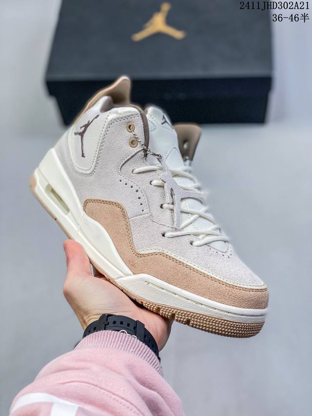 真标耐克nike Air Jordan Courtside 23迈克尔 乔丹aj3代简版中帮复古休闲运动文化篮球鞋 货号:Ar 0-001 尺码：36 36.5