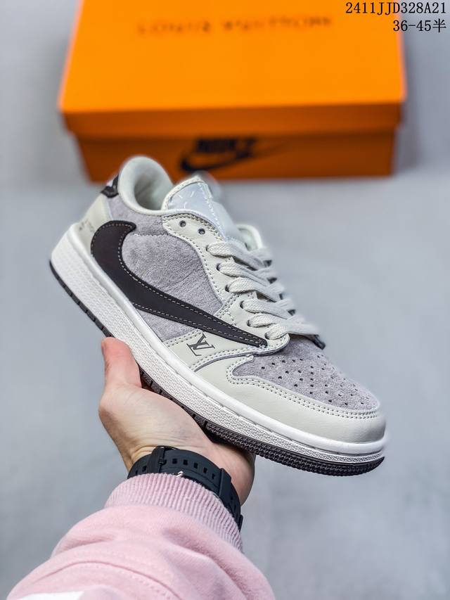 Nike Air Jordan 1 Low 定制配色 定制aj-高端定制 低帮复古文化板鞋 #定制鞋盒 大厂纯原品质出货 超高清洁度 皮料切割干净无任何毛边 细