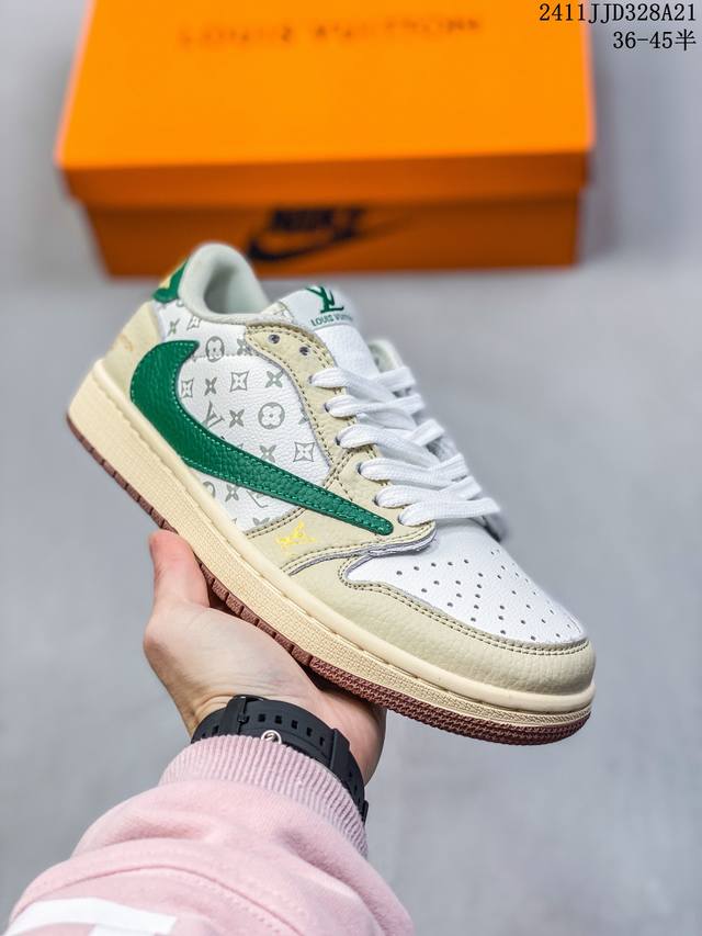 Nike Air Jordan 1 Low 定制配色 定制aj-高端定制 低帮复古文化板鞋 #定制鞋盒 大厂纯原品质出货 超高清洁度 皮料切割干净无任何毛边 细