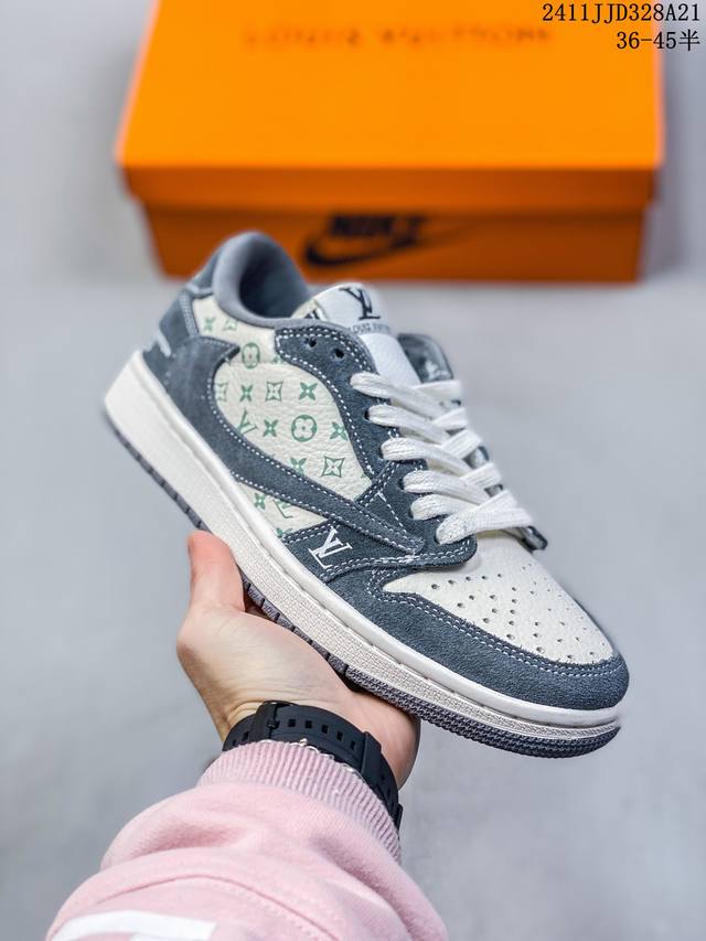 Nike Air Jordan 1 Low 定制配色 定制aj-高端定制 低帮复古文化板鞋 #定制鞋盒 大厂纯原品质出货 超高清洁度 皮料切割干净无任何毛边 细