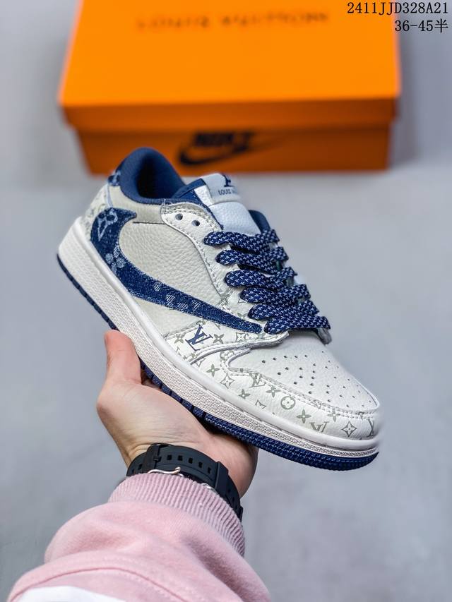 Nike Air Jordan 1 Low 定制配色 定制aj-高端定制 低帮复古文化板鞋 #定制鞋盒 大厂纯原品质出货 超高清洁度 皮料切割干净无任何毛边 细