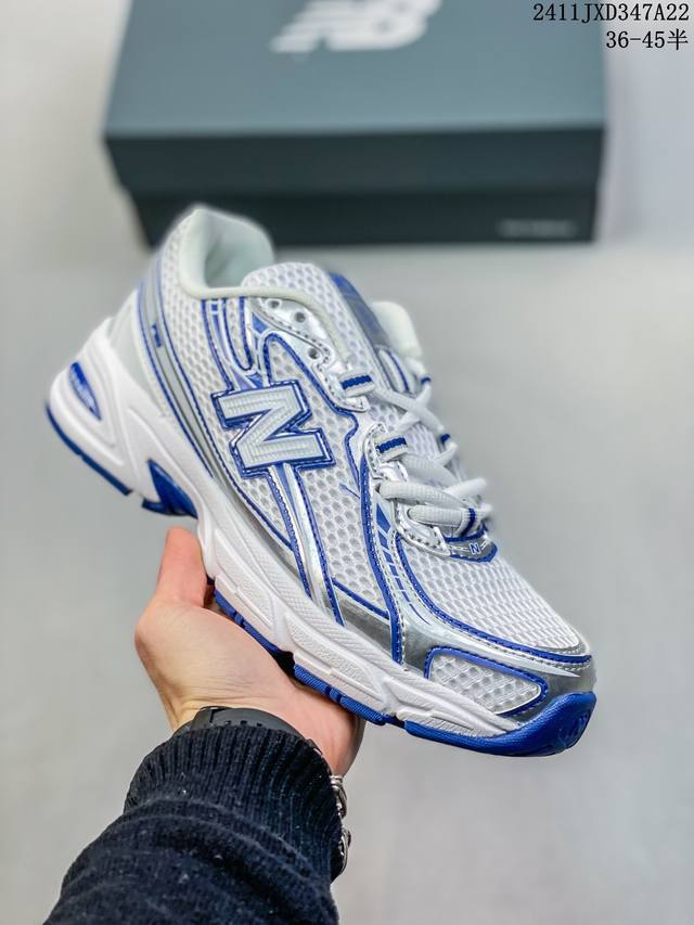 新百伦new Balance Nb740 复古休闲运动慢跑鞋 以更纯粹的复古风格设计打造的全新造型 侧身还以解构设计 将 N 字标志以做旧压花样式呈现 11Jx