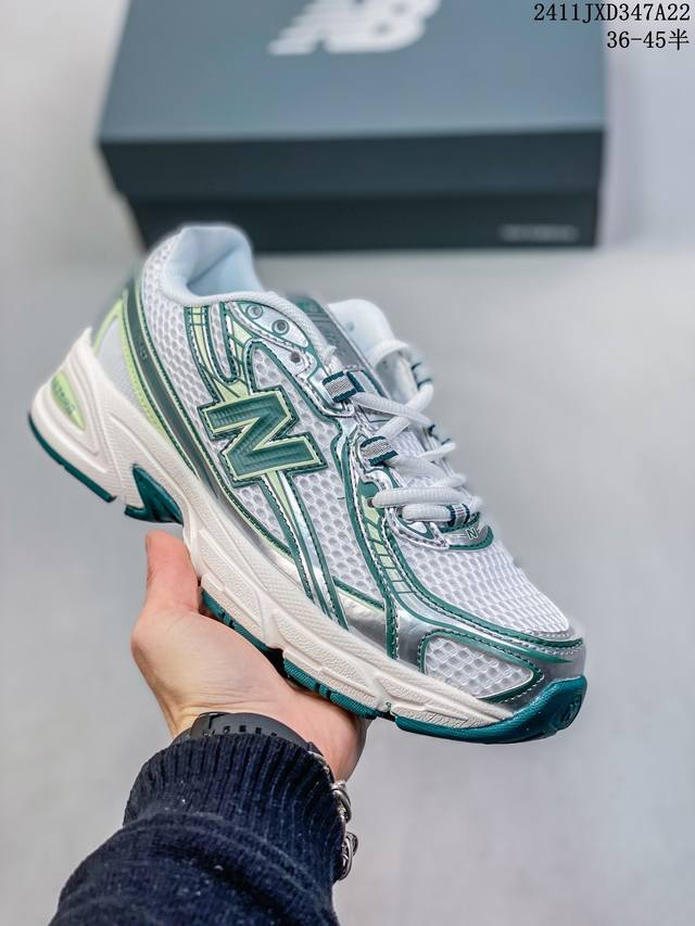 新百伦new Balance Nb740 复古休闲运动慢跑鞋 以更纯粹的复古风格设计打造的全新造型 侧身还以解构设计 将 N 字标志以做旧压花样式呈现 11Jx