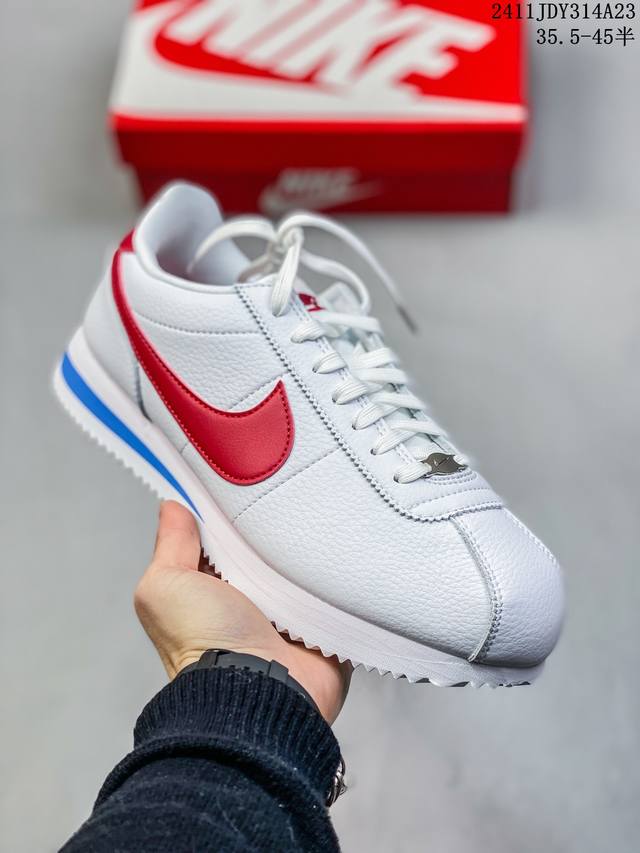 公司级nike Classic Cortez Basic Sl耐克经典轻便舒适男子阿甘鞋休闲跑步鞋运动鞋 纯粹而执着的精神 使得cortez种在了一代人的心里