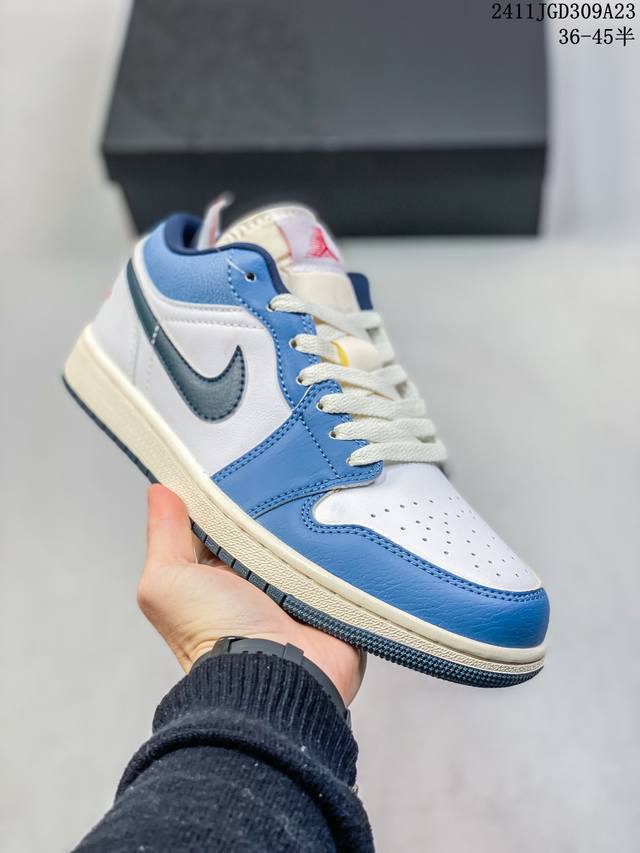 Qf头层低帮长期补货 Nike Air Jordan 1 Low 全新流水线生产 性价比平替市面第一梯位版本 无原鞋不开发 原厂内置气垫魔块 A模大底 头层小牛