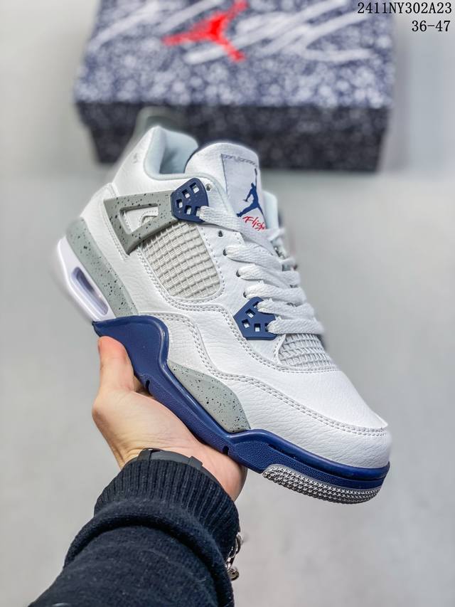 福利特价 真标nike Air Jordan 4 Retro 耐克迈克尔 乔丹aj4代中帮复古休闲运动文化篮球鞋 货号:Cz 09-100 尺码:36-47 I