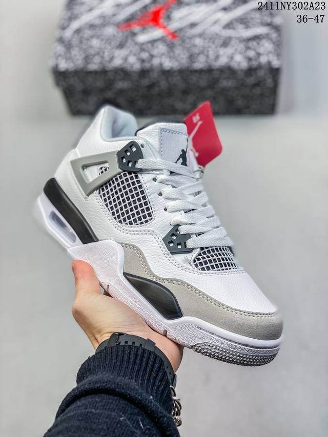 福利特价 真标nike Air Jordan 4 Retro 耐克迈克尔 乔丹aj4代中帮复古休闲运动文化篮球鞋 货号:Cz 09-100 尺码:36-47 I