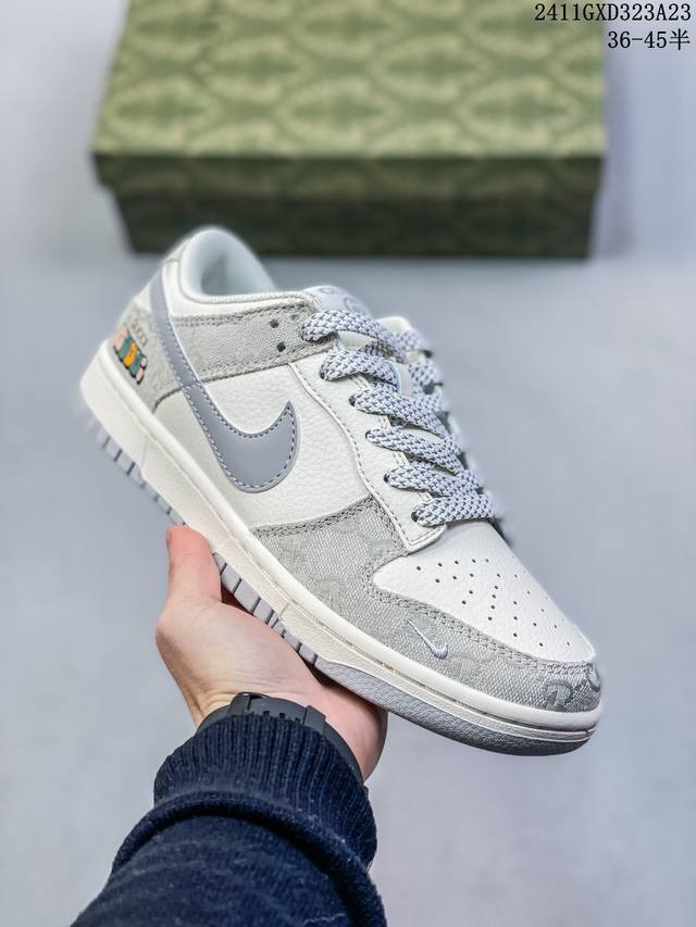 海外爆款限量发售！公司级 Nike Sb Dunk Low“ 冠希联名 摩卡棕针织” 周年高端定制 低帮休闲板鞋 定制鞋盒 大厂纯原品质出货 超高清洁度 皮料切