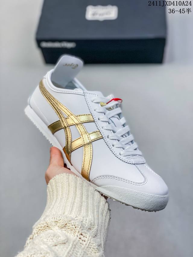 Onitsuka Tiger Mexico66 Paraty Slip-On 亚瑟士鬼塚虎一脚蹬经典休闲帆布鞋。虎爪造型的logo，鞋身稳定包裹系统支撑鞋身。鞋