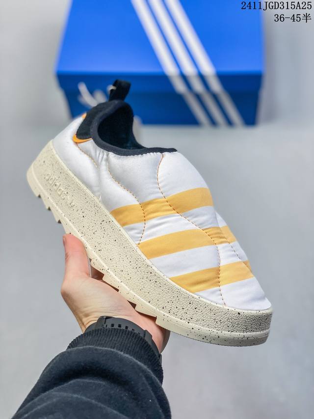 面包鞋 Puffylette保暖运动棉鞋男女冬季adidas阿迪达斯三叶草 尺码：36-45半 编码：11Jgd315A25