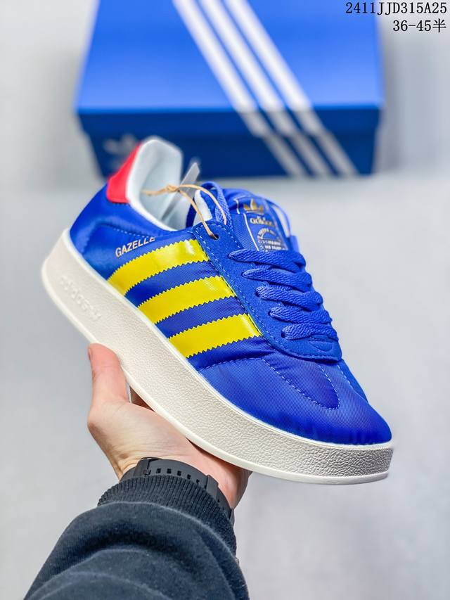 Adidas Gazelle Indoor Trainers 羊羚内系训列帮低复古百搭休运闲动德训风板鞋“皮麂草莓熊桃黑粉” 11Jjd315A25