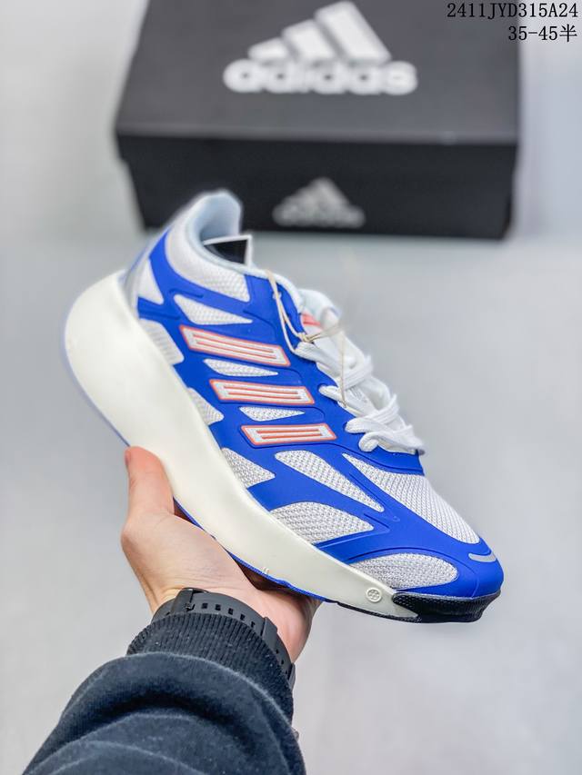 Adidas Adizero Aruku阿迪达斯男子低帮白蓝色减震轻便休闲跑步鞋 尺码：35-45半 编码：11Jyd315A24