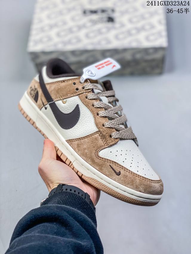 海外爆款限量发售！公司级 Nike Sb Dunk Low“斯图西联名 贴布灰黑黑勾” 周年高端定制 低帮休闲板鞋 定制鞋盒 大厂纯原品质出货 超高清洁度 皮料