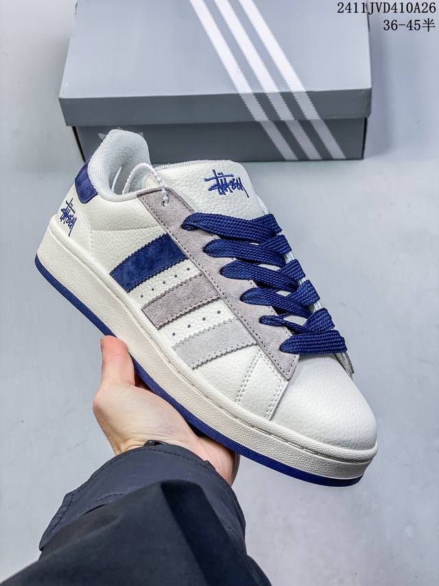 公司级adidas Originals Campus 00S 学院系列 面包风经典复古低帮百搭休闲运动板鞋 货号:Lj5106 Id11Jvd410A26 Si