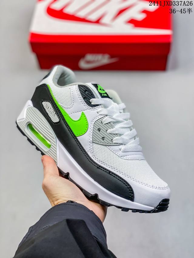 公司级nike Air Max 90 Se 初代系列低帮复古气垫百搭休闲运动慢跑鞋 货号:Fn8005-002 尺码:36 36.5 37.5 38 38.5