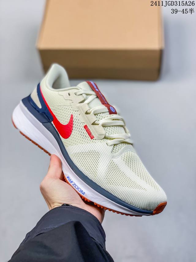 Nike Zoom Structure 25 舒适百搭耐磨 低帮跑步鞋 女款 白色 尺码：36-45半 36-40半 39-45半 编码：11Jgd315A26