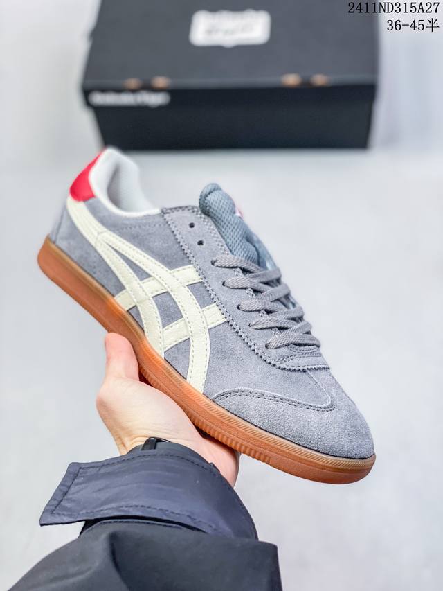 Onitsuka Tiger鬼塚虎 Tokuten 织物牛剖层革 舒适百搭 防滑减震 低帮 板鞋 男女同款 黄白 11Nd315A27