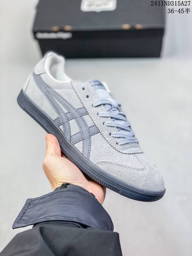 Onitsuka Tiger鬼塚虎 Tokuten 织物牛剖层革 舒适百搭 防滑减震 低帮 板鞋 男女同款 黄白 11Nd315A27