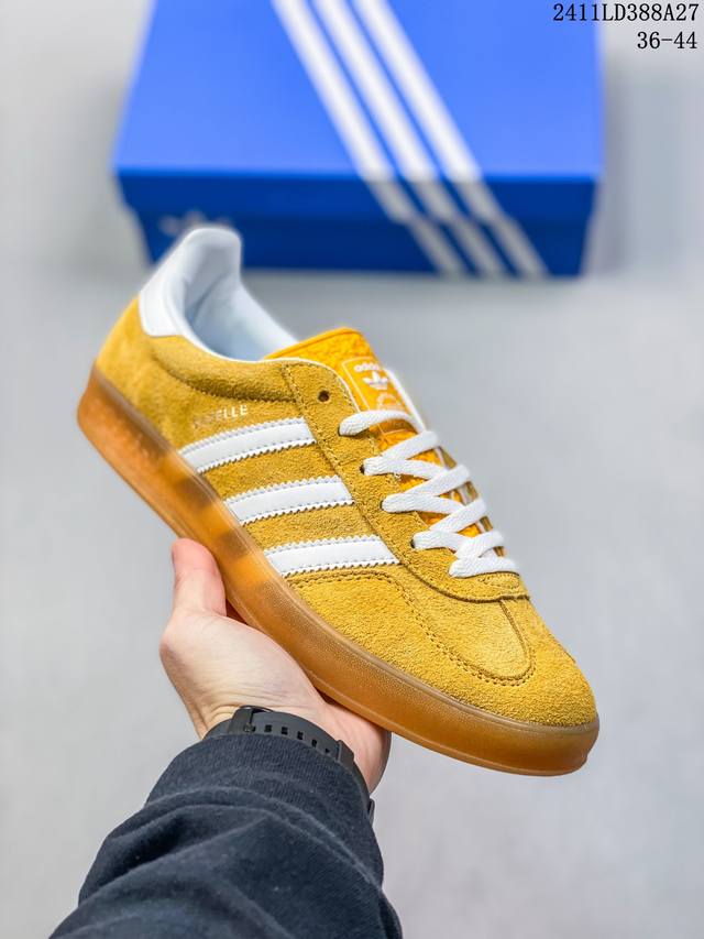 阿迪达斯 Adidas Originals X Gucci Gazelle 阿迪古驰联名经典休闲板鞋 复古男女运动鞋 融汇两个品牌丰富且历史悠久的典藏元素, A