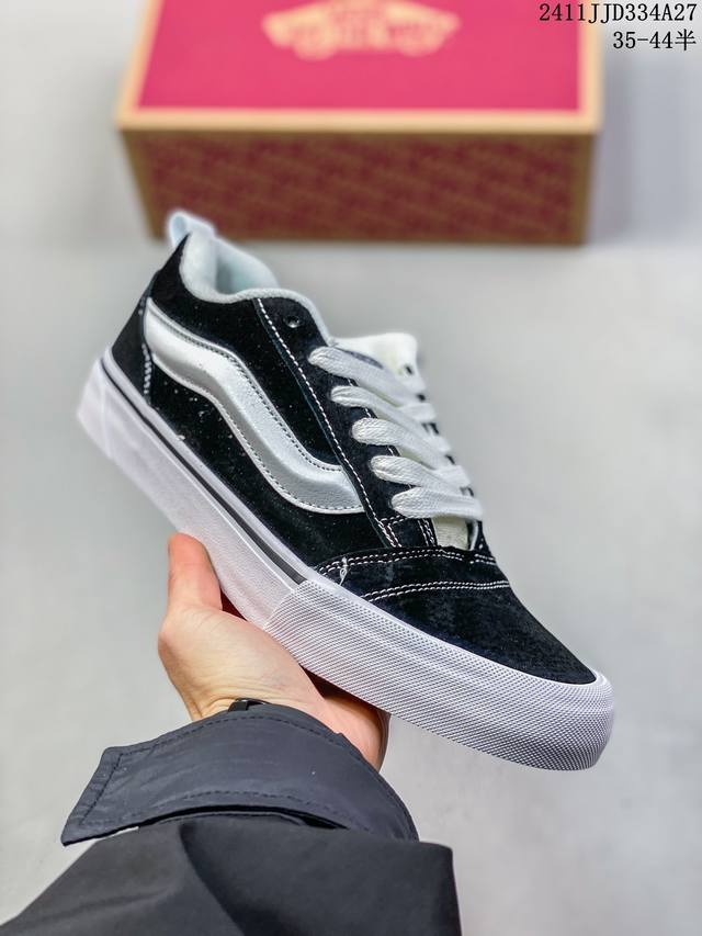 Vans Knu-Skool Vr3 Lx 万斯低帮复古休闲硫化板鞋 肥胖版大logo 原版全皮猪八面料 尺码：35 36 36.5 37 38 38.5 39