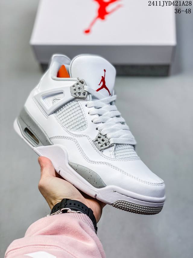 公司级aj4 Air Jordan 4 Retro ” Infrared “ Aj4乔4 男子文化篮球鞋 大厂出品 主力合作工厂 全新模具开发 纯正4代正确鞋型