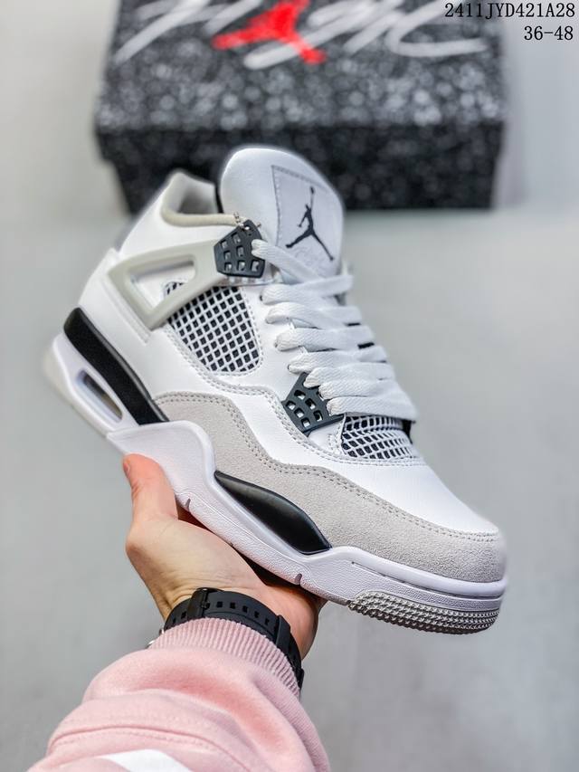 公司级aj4 Air Jordan 4 Retro ” Infrared “ Aj4乔4 男子文化篮球鞋 大厂出品 主力合作工厂 全新模具开发 纯正4代正确鞋型